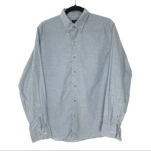J. Crew Medium Blue Indian Cotton L/S Button Shirt